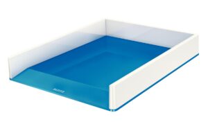 Leitz WOW Briefkorb Duo Colour blau metallic