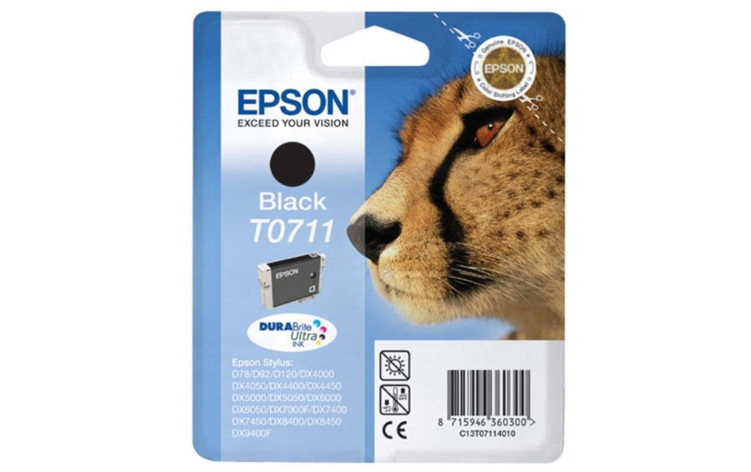 629826 - Mediatech Tinte Epson C13T07114012 schwarz, 7.4ml zu Stylus DX6000/D78/DX4000/4050, 245 Seite kaufen Schweiz | Mediatech.ch