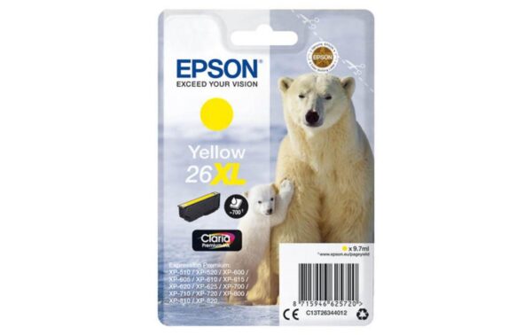 629862 - Mediatech Tinte Epson C13T26344012 XL, yellow, 9.7ml Expression Premium XP-600, XP-605 kaufen Schweiz | Mediatech.ch