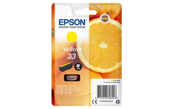 630030 - Mediatech Tinte Epson C13T33444012, yellow, 300 S Expression Home XP-530, XP-630, XP-635/830 kaufen Schweiz | Mediatech.ch