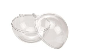 Glorex Kugel Kunststoff-Kugel teilbar 12 cm 1 Stück, zum Befüllen/Bebasteln