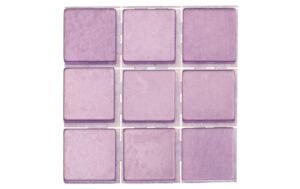 Glorex Mosaiksteine selbstklebend flieder 10 x 10 x 2 mm, 63 Stück