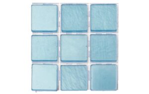 Glorex Mosaiksteine selbstklebend hellblau 10 x 10 x 2 mm, 63 Stück