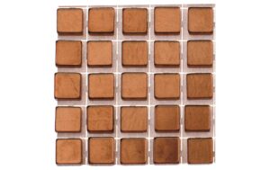 Glorex Mosaiksteine selbstklebend hbraun 5 x 5 mm, 119 Stück