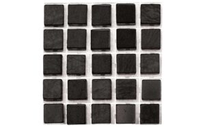 Glorex Mosaiksteine selbstklebend schwarz 5 x 5 mm, 119 Stück