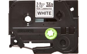 Brother P-touch Schriftband TZE-N201 nicht laminiert,Schwaz auf weiss, 3.5mm, 8m
