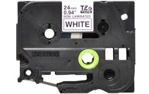 Brother P-touch Schriftband TZE-N251 nicht laminiert,schwarz auf weiss, 24mm, 8m