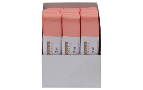 Goldina Stoffband Taft 25 mm Strängchen à 3 m, apricot