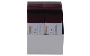 Goldina Stoffband Taft 40 mm Strängchen à 3 m, braun