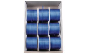Goldina Doppelsatin-Band 3 mm Spule à 10 m, mittelblau