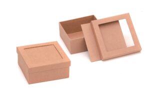 Glorex Pappe Passepartout Dose 11 x 11 x 5 cm