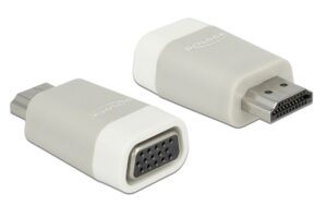 Monitoradapter HDMI zu VGA, Weiss HDMI-A Stecker zu VGA 15pin Buchse