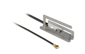 Delock MHF IV/ HSC MXHP32 WLAN-AC Antenne zum Einbau , 12cm Kabel, 2.4/5Ghz, 1.6dBi