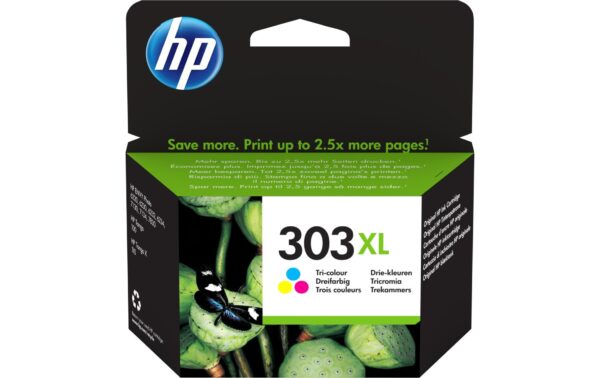 HP Tinte Nr. 303XL - Dreifarbig (T6N03AE) 10 ml, Seitenkapazität ~ 415 Seiten