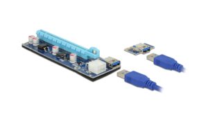Delock PCI-Express Riserkarte, x1 zu x16 flexible Montage, 60cm, für Cryptomining kaufen Schweiz | Mediatech.ch