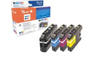 Peach Tinte Brother LC-221 Multipack je 1x bk, c, y, m