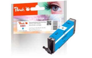 Peach Tinte Canon CLI-551 cyan zu IP7250, MG5450, MG6350,  8.5ml