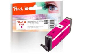 664589 - Mediatech Peach Tinte Canon CLI-551 magenta zu IP7250, MG5450, MG6350, 8.5ml