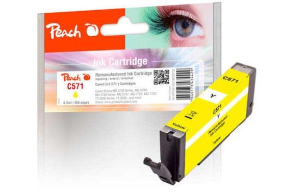Peach Tinte Canon PGI-571 Yellow zu MG5700, 6800, 7700 Serie, 8.5ml kaufen Schweiz | Mediatech.ch