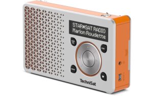 Technisat DigitRadio 1, DAB+ RAdio Orange/Silber, Akku bis 10h