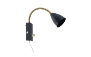 MARKSLOJD Ciro 1L Wandleuchte Schwarz 106589, exkl. 1x GU10 35W, Dimmer