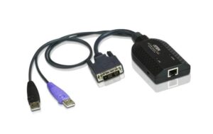 Aten KA7166: DVI-auf-KVM-Adapterkabel (Kat. 5e/6) mit USB-Steckern, bis 40m
