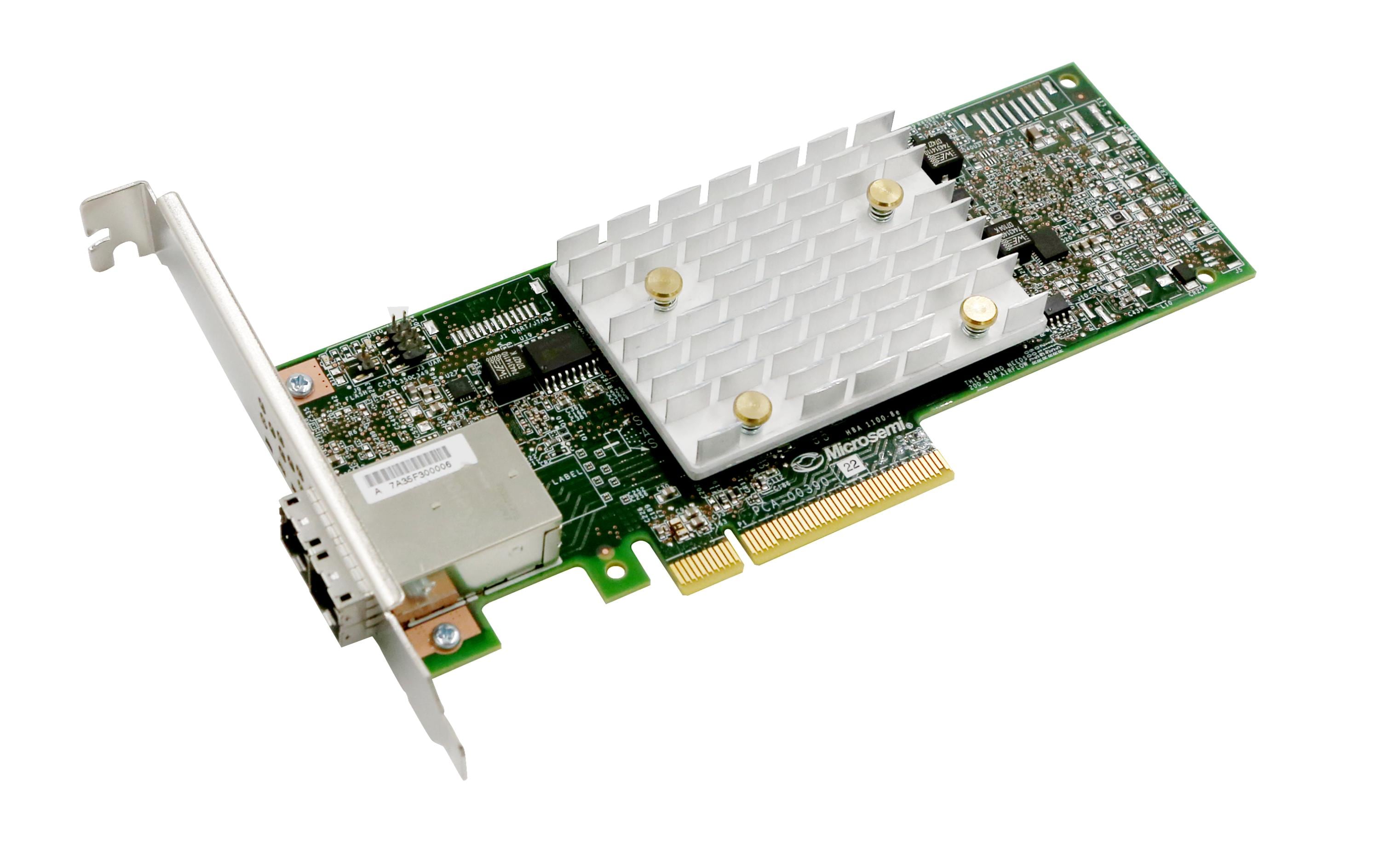 Adaptec HBA 1100-8E: PCI-Ex8 HBA-Kontroller 8 Port SAS3, 1 x SFF-8643, 2x  SFF-8644