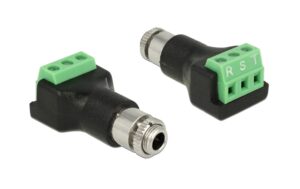 Delock Terminalblock 3.5mm Klinke Buchse 3 Pin Terminalblock kaufen Schweiz | Mediatech.ch
