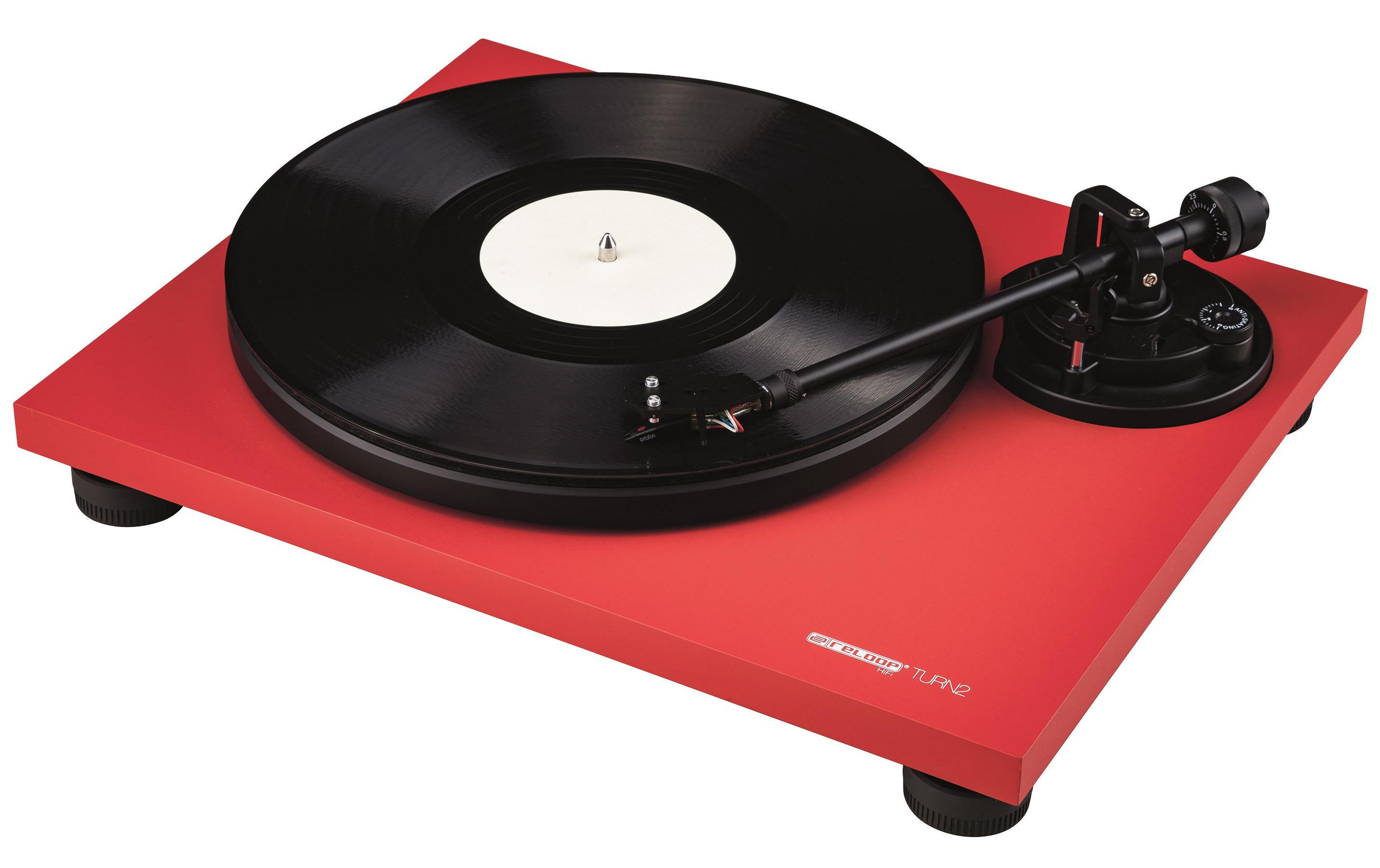 Reloop HiFi Turn2 Red HiFi Plattenspieler, Riemenantrieb, rot
