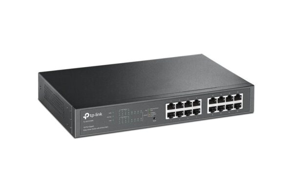 676003 - Mediatech TP-Link TL-SG1016PE: 16Port, 8 PoE ports Desktop/Rackmount, 110W PoE Budget kaufen Schweiz | Mediatech.ch