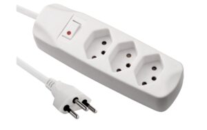 F.power Steckdosenleiste 3xT13 1.5m ws 230V, H05VV-F 3G1.00, MS, weiss (5/25)