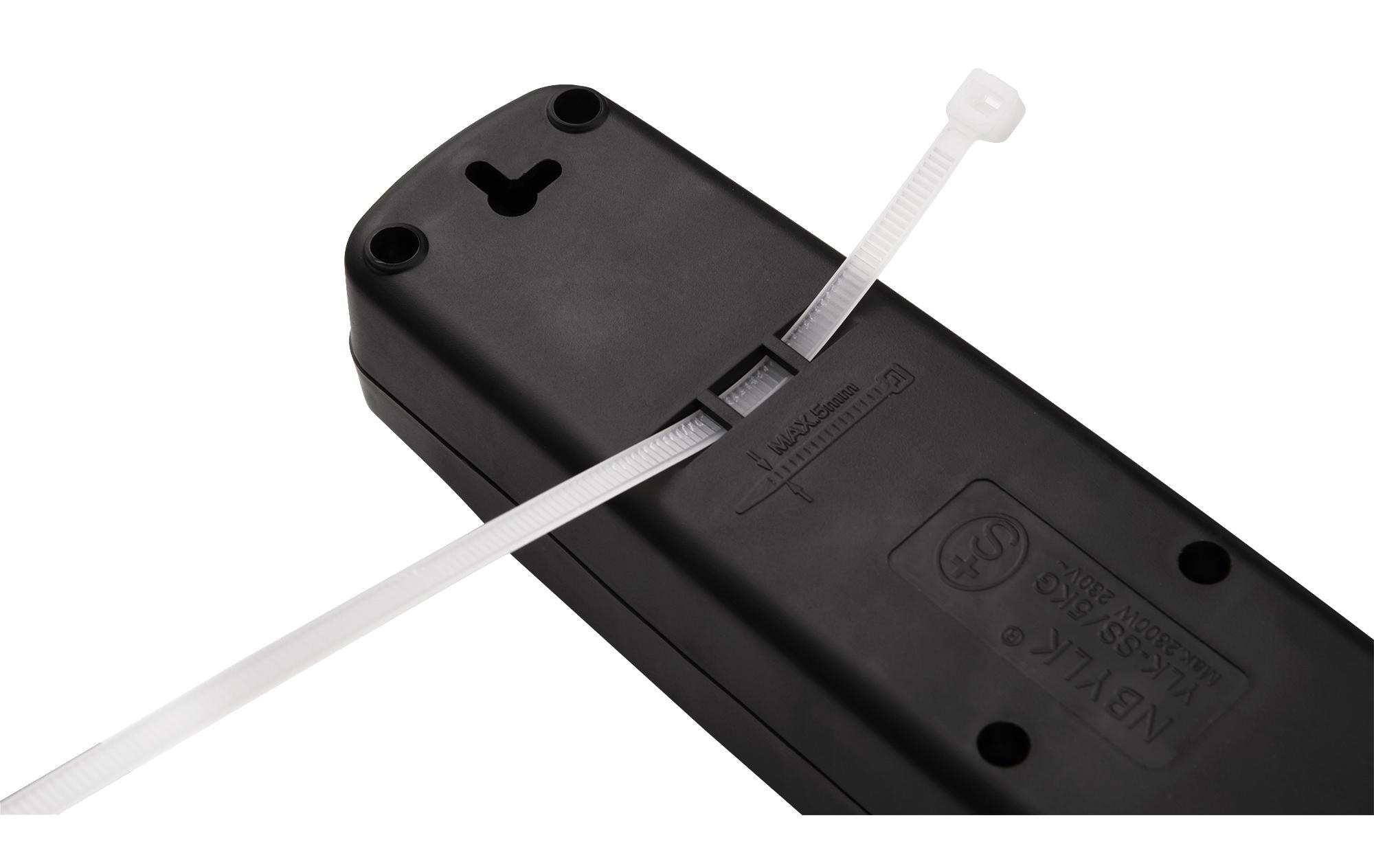 679469_1 - Mediatech F.power Steckdosenleiste 5xT13 1.5m sw 230V, H05VV-F 3G1.00, MS, schwarz (5/25)
