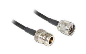 Delock N-Stecker zu N-Buchse, 6m Low Loss Verlängerungskabel für 2.4 & 5Ghz
