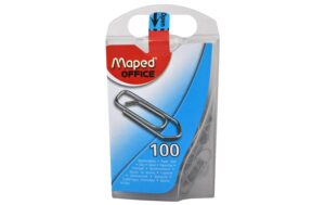 Maped Büroklammern 25mm silber 25mm, Schachtel zu 100 Stck.,