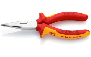 Knipex Flachrundzange mit Schneide verchromt VDE-geprüft 160 mm kaufen | Mediatech.ch