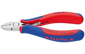 Knipex Elektronik-Seitenschneider spiegelpoliert 115 mm runder Kopf, mit kleiner Facette kaufen | Mediatech.ch