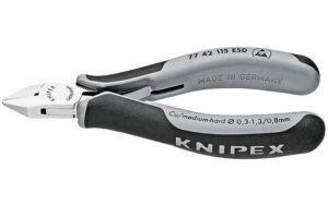 Knipex Elektronik-Seitenschneider ESD 115 mm spitzer Kopf ohne Facette kaufen | Mediatech.ch