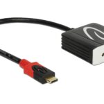 Monitoradapter USB Typ-C zu VGA 1920x1200, 60Hz, schwarz, DP Alternate Mode