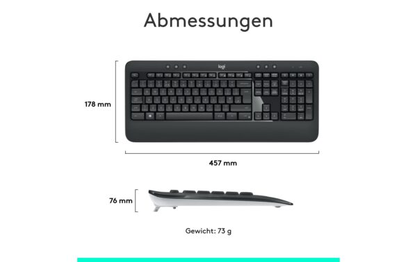 Logitech MK540 wireless Desktop USB 2.4GHz,