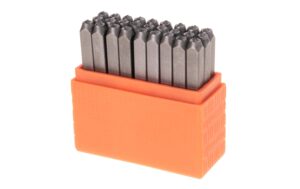 Impress Art Prägestempel Set Kleinbuchstaben 3 mm, Bridgette