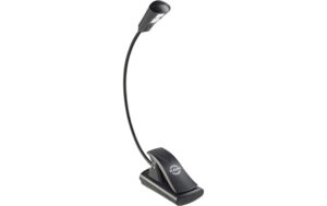 K&M 12242 Notenpultleuchte LED FlexLight schwarz, Netz- oder Batteriebetrieb