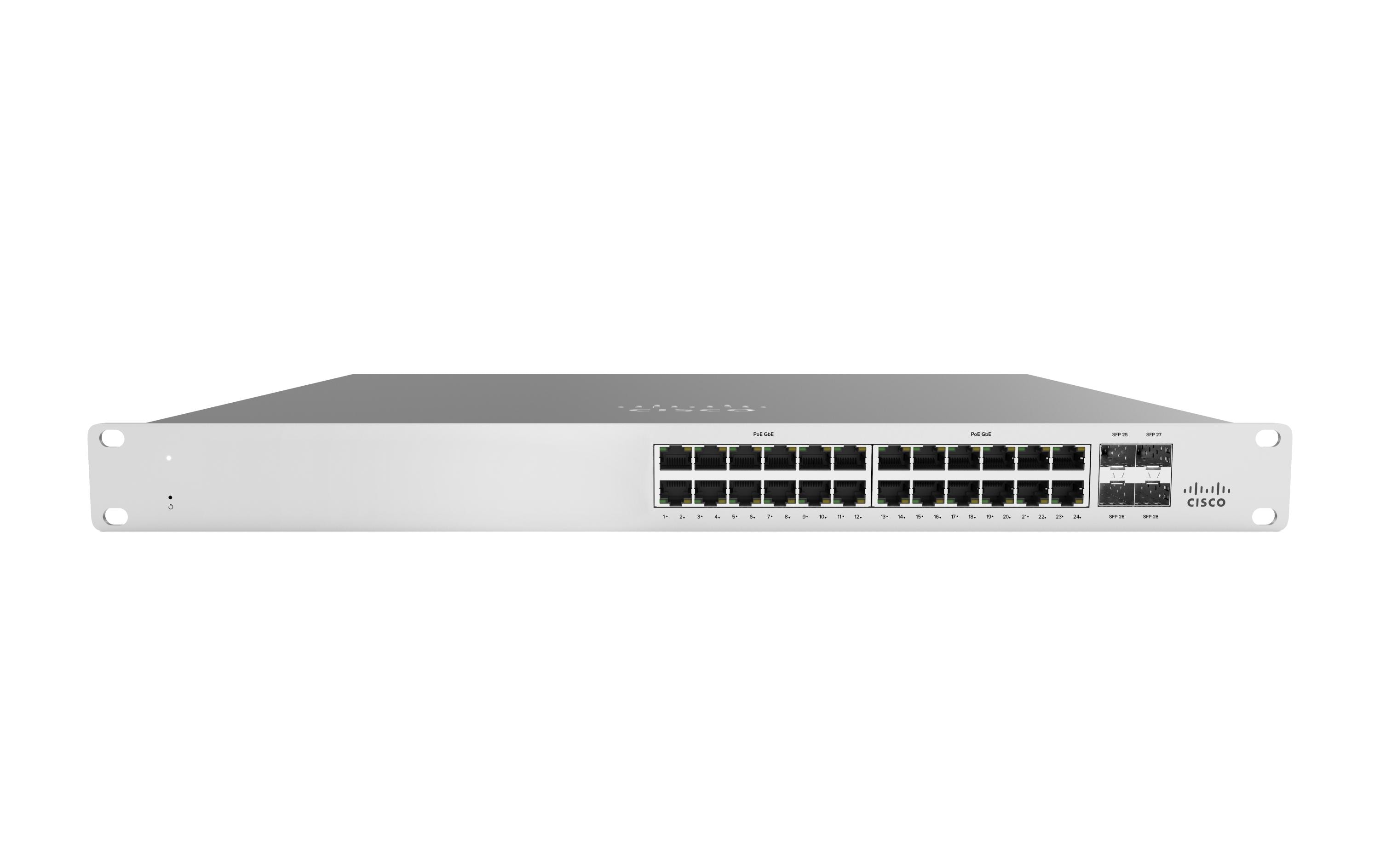 716852 - Mediatech Meraki MS120-24: 24 Port Cloud Managed SW 24xGE, 4xSFP 1Gbps kaufen Schweiz | Mediatech.ch