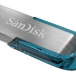 SanDisk USB3.0 Ultra Flair 128GB, blau Lesegeschw. 150MB/s, Metall Gehäuse