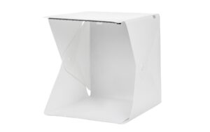 Dörr LED Aufnahmebox faltbar24x24x22 inkl. Hintergründe weiss/schwarz kaufen Schweiz | Mediatech.ch
