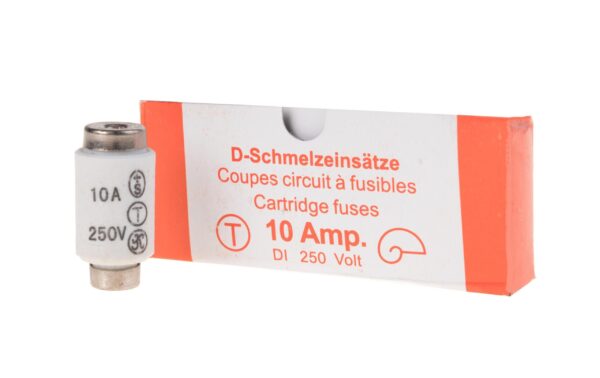 Elektromaterial Sicherungseinsätze DT I 10A träge, 5 Stück kaufen | Mediatech.ch