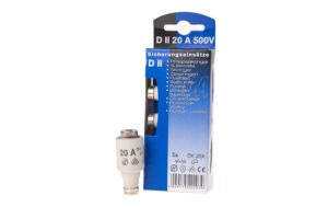 Sicherungseinsätze DT II 20A träge, 5 Stück