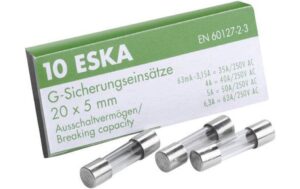 ESKA Feinsicherungen 5x20 FST 800mA Glasrohr, 10 Stück