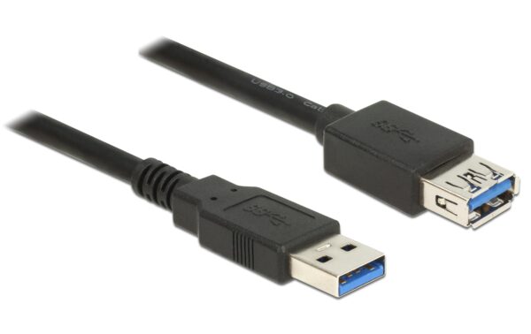 723742 - Mediatech Delock USB3.0 Verlängerungskabel, 2m, A-A für USB3.0 Geräte, bis 5Gbps kaufen | Mediatech.ch