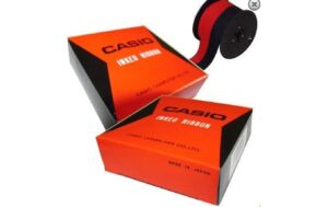 Casio Nylon-Farbband schwarz/rot für druckende Taschenrechner