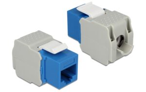 Delock Keystone Modul Cat.6, UTP, blau extern: RJ45 Buchse, Intern LSA Leiste kaufen Schweiz | Mediatech.ch